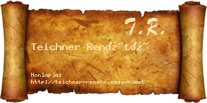 Teichner Renátó névjegykártya